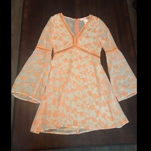 NWT Orange flower dress size S